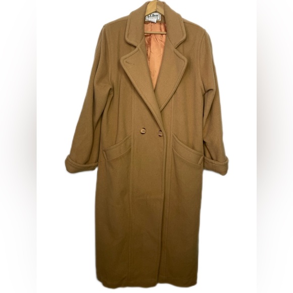 L.L. Bean Jackets & Coats Ll Bean Vintage Fulllength Camel Coat Womens Size 8 Poshmark